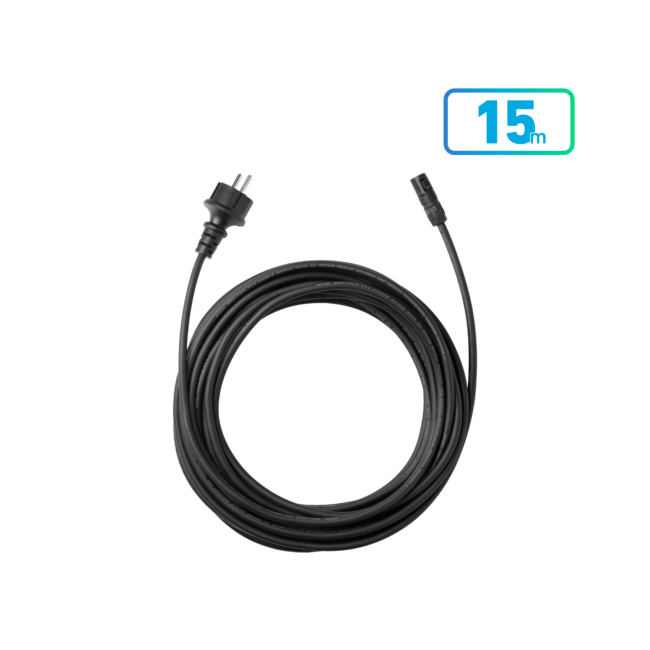 Anker SOLIX Solarbank Schuko Anschlusskabel (15m) · Original-Herstellerabbildung